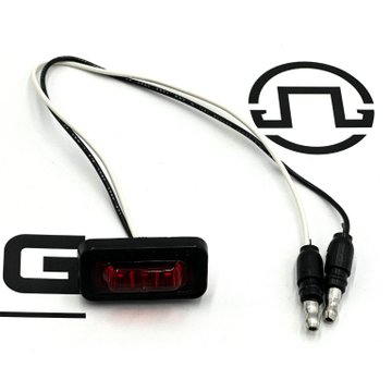 LED 36 Series Flex Lamp, Rear Exit Wire, Red 36115R - Truck Lite
