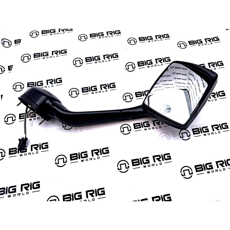 Chrome Aero Hood Mirror with Heat - Left Side L59-6003-211 - Paccar