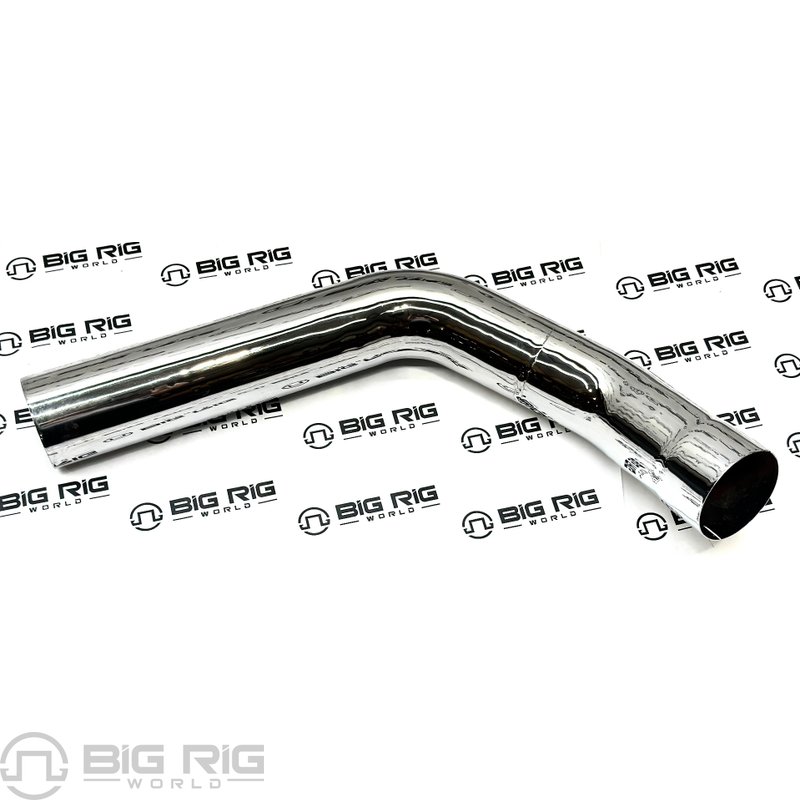 Exhaust Pipe - Multi-Bend 5 inch Chrome Polished - LH M66-3209C - Kenworth