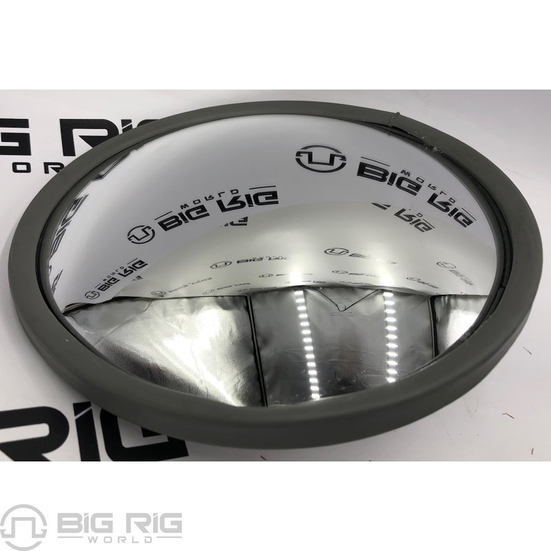 Convex Mirror - 8 1/2 In. Semi-Bubble, Stainless Steel 10851 - Cham-cal Engineering