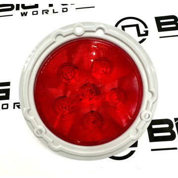 LED Super 44 S/T/T 6 Diode Lamp with Gray Flange 44322R - Truck Lite
