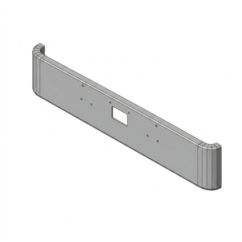 Bumper - Peterbilt 378,379 Conv. 18 In. Texas Square, Tow, 10 Gauge TX08C0020-06TS - TRP