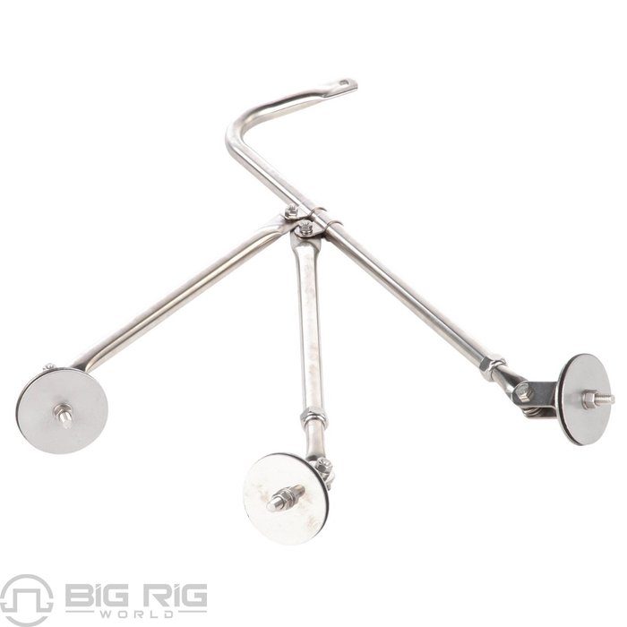 Universal Fender Bell Mount Bracket, Silver Steel Tripod Bracket 16.5-22.5 x 0.625-inch 97829 - Truck Lite