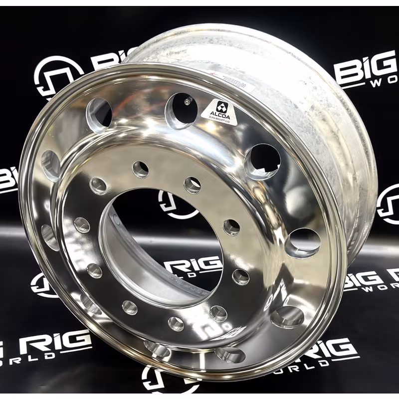 22.5 X 9.00 Alcoa Aluminum Wheel - Mirror Polish Dura-Bright
