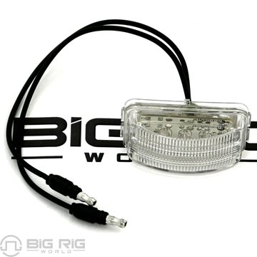 LED 15 Series License Lamp Kit, 12 Volt, Black Bracket 15227 - Truck Lite