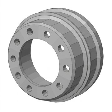 Drum Brake 16.5X5, Paccar Truturn 10020147 - Conmet