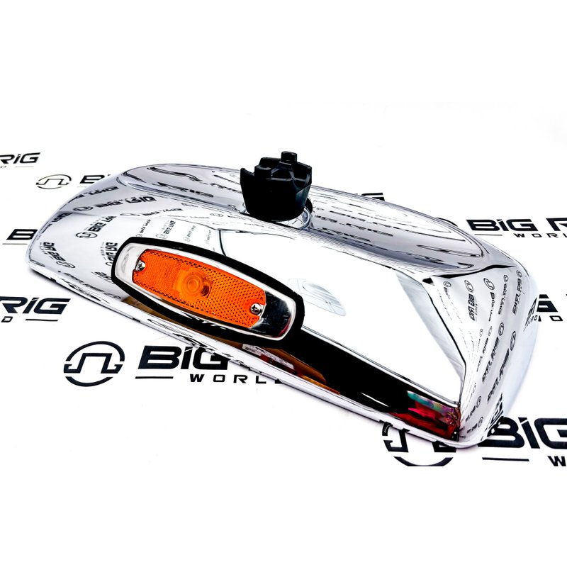 Head - Mirror, Non - Hygroscopic, Chrome, Manual, Lighted 514144331 - Mekra Lang