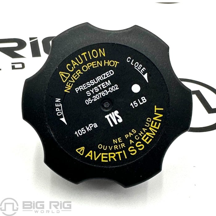 Cap - Surge Tank, 15 PSI 05-20763-002 - Freightliner