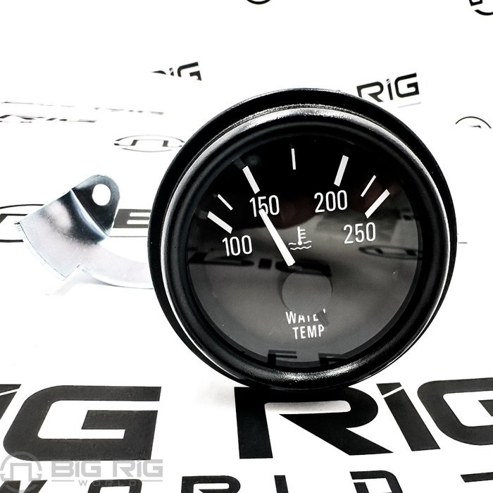 Water Temp Gauge with Black Bezel Q43-6009-1B0 - Peterbilt