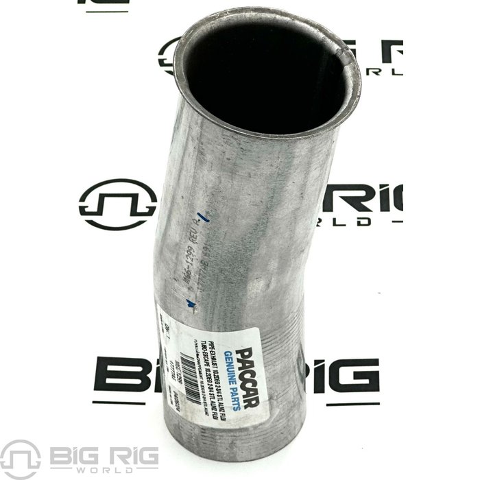 10.2-Degree Exhaust Pipe Aluminized Steel 2.75 FLG M66-1299 - Paccar