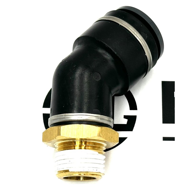 Fitting - Male 45DEG #8 NPT To #12 J249 G38-1022-0812 - Paccar