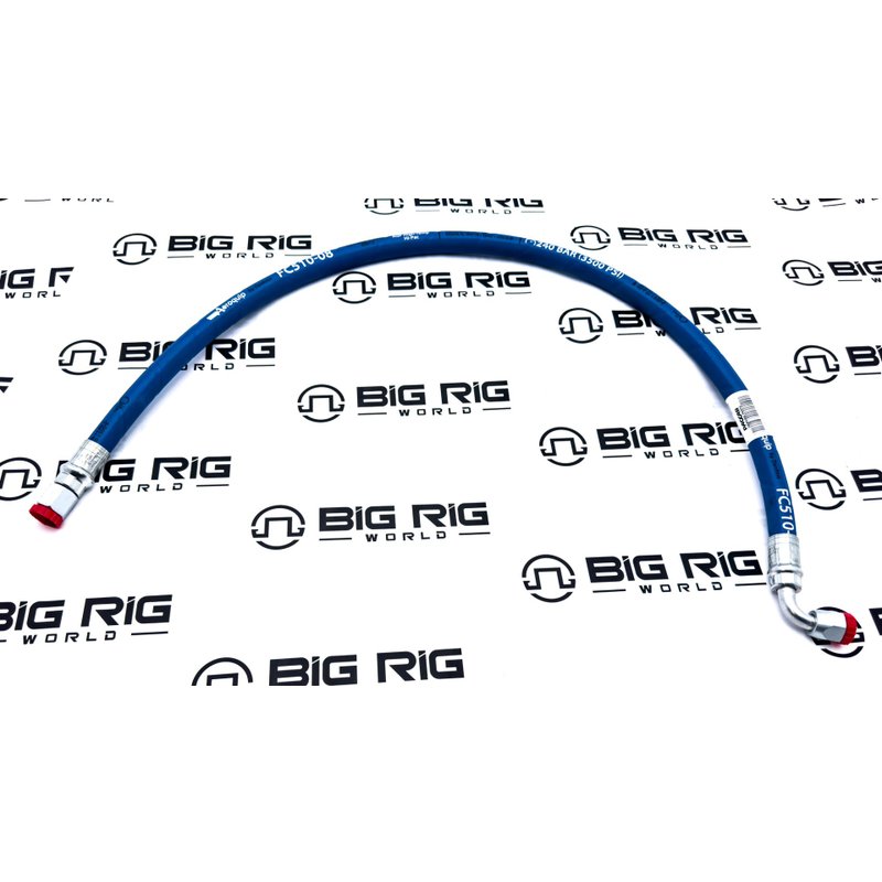 Female 90 Degree Crimped Joint Industry Council #8x40 Inch Hydraulic Hose Assembly J50-1007-08-040PT - Dynacraft
