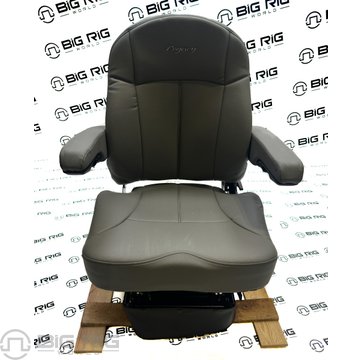 Legacy LO Seat (Gray Leather) Mid Back w/ Arms 188598MW65 - Seats Inc.