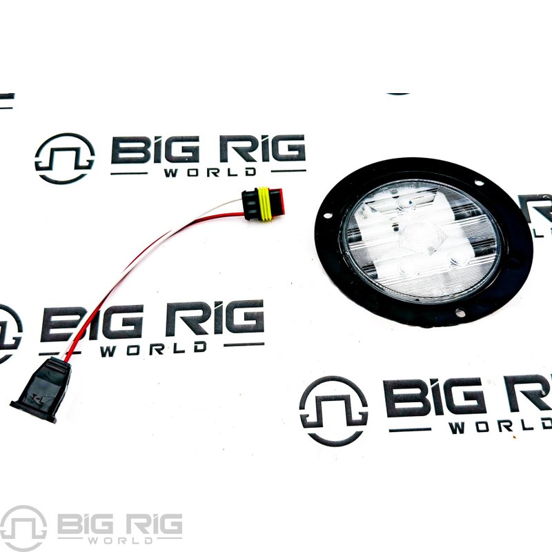 LED Super 44 Backup 6 Diode Lamp and Black Flange Kit 44182C - Truck Lite