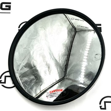 Silver Steel Convex Mirror, Round, Universal Mount 8.5-inch 97803 - Truck Lite