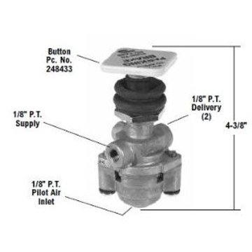 PP-5 Control Valve (With Pilot Air Release) 284744 - Bendix