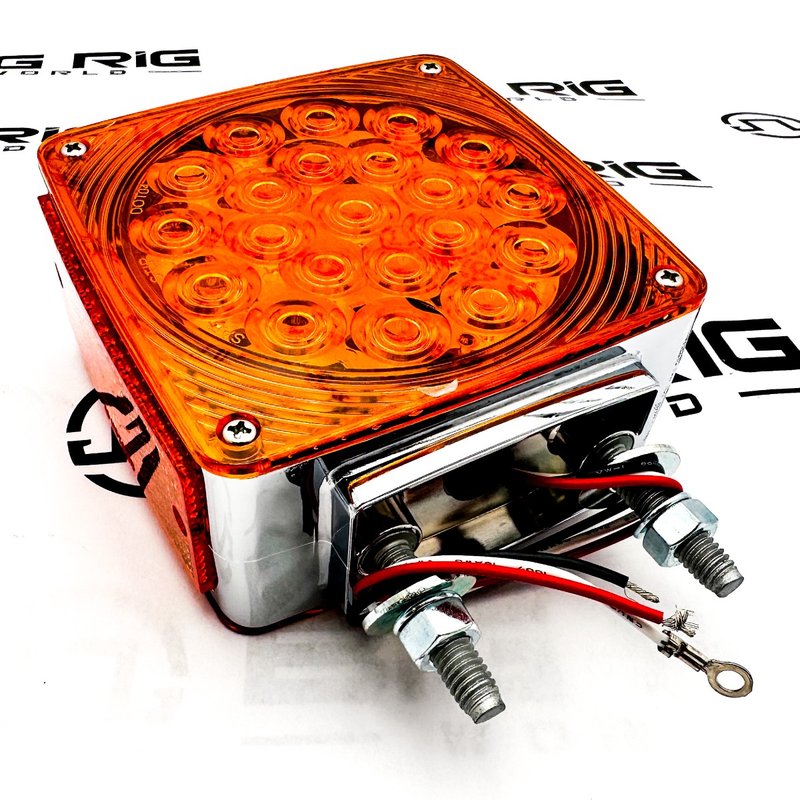 Light-Dbl Face Turn Sq Amber/Amber LL021401 - Paccar