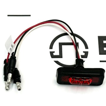 Flexite PC Lamp with 3 Wire 12 V, Red 36203R - Truck Lite