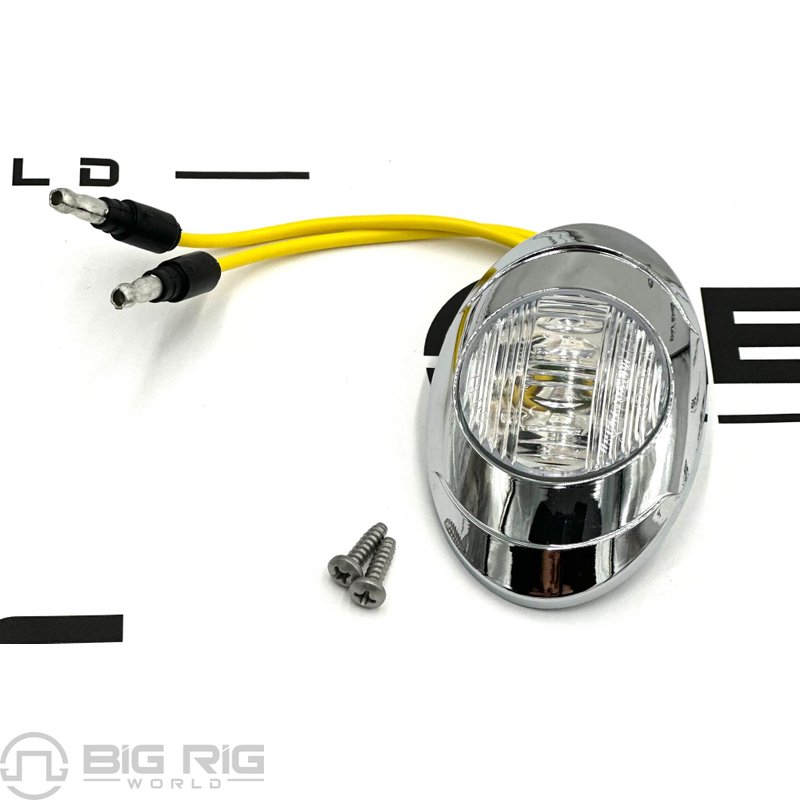 P3 Amber LED Clear Lens with Bezel .180 Bullet Light Kit P201334 - Phoenix
