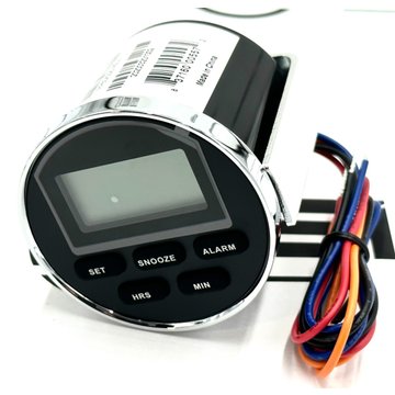 Chrome Gauge Clock PP604225 - PanaPacific