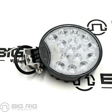 Round 15 LED Black Work Light 675 Lumens 12/24VDC MWL-19-B - Maxxima