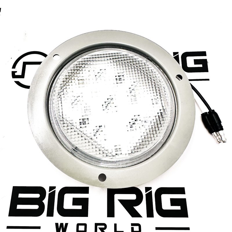 LED Super 44 6 Diode Dome Lamp with Hardwire Flange 44339C - Truck Lite
