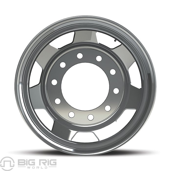 Kenworth OEM Stylized Wheel - 22.5 x 8.25 - 7 Hole - Mirror Polish Inside Only 88U682 - Alcoa
