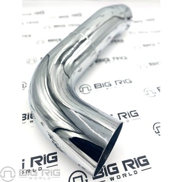 Exhaust Pipe - M Bend 5 In. Chrome Steel EXP/ SLTD EP50EL90108C - TRP