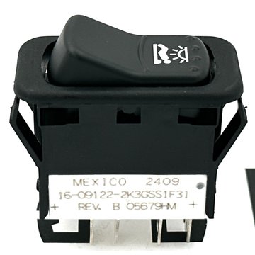 Sleeper Dome Lamp Single Pole Rocker Switch with LEDs 16-091222K3GSS1F31 - Peterbilt