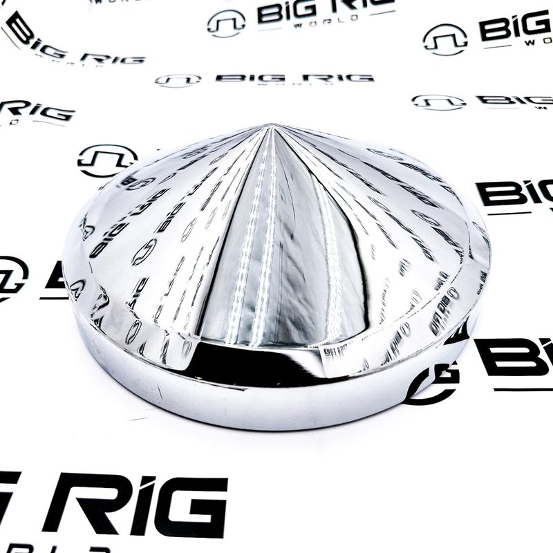 Pointed Rear Hubcap Chrome Metal 8-inches THUB-858P - Trux Accessories