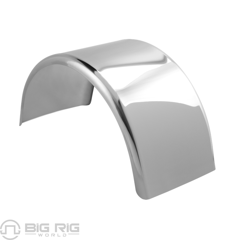 304 Stainless Steel Single Axle Fender 3706P - Hogebuilt