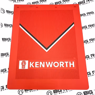 Red Ribbed Rear Mud Flap 24x30 In. K3442 - Kenworth