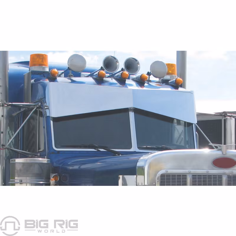 Peterbilt 14 In. Bowtie High & Low Roof Sunvisor TSUN-P1 - Trux Accessories
