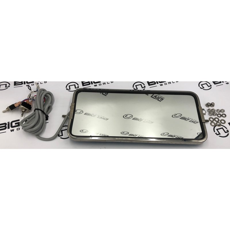 Motorized West Coast Mirror - Heated, Stainless Steel 21101 - Cham-cal Engineering