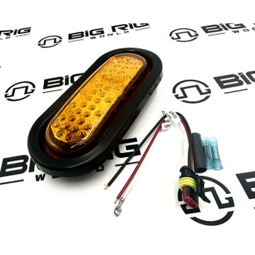 LED 60 Series Strobe, Grommet Mount Kit with Metalized Reflector 60120Y - Truck Lite