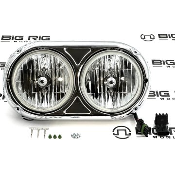A-Model Dual Headlight Assembly Upgrade with Bezel and Sirius Bulb - Left Side 499-217407-PAT - Patriom