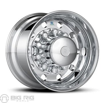 22.5 x 14.00 Alcoa Aluminum Wheel - Mirror Polish Inside Only 84U612 - Alcoa
