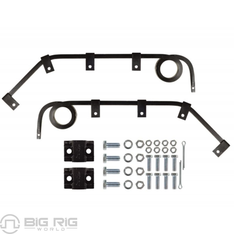 Angled Bar Mudflap Hanger Kit - 27.625 In. - No Offset B33BTS - Betts Spring