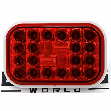 LED Signal Stat S/T/T and Rear Turn, Rectangular 24 Diode Pattern 4550 - Truck Lite