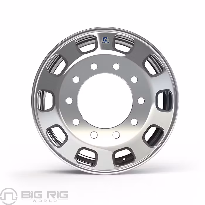 Kenworth OEM Stylized Wheel - 22.5 x 8.25 - 10 Hole -  Dura-Bright Outside Only 88U691DB - Alcoa