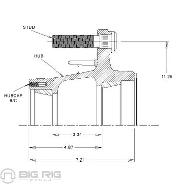 Hub - ABS Assembly, 2023 W/Cups - Boxed 2023PT - Webb Wheel