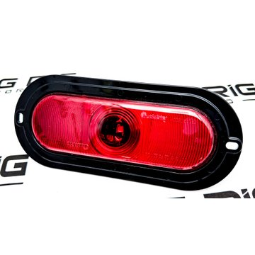 LED Super 66 Single Diode Lamp And Black Flange 66256R - Truck Lite
