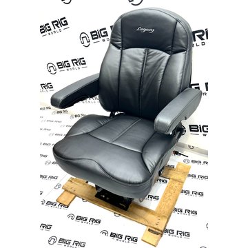 Legacy Silver Seat (Black Leather) Mid Back w/ Armrests 188891MW61 - Seats Inc.