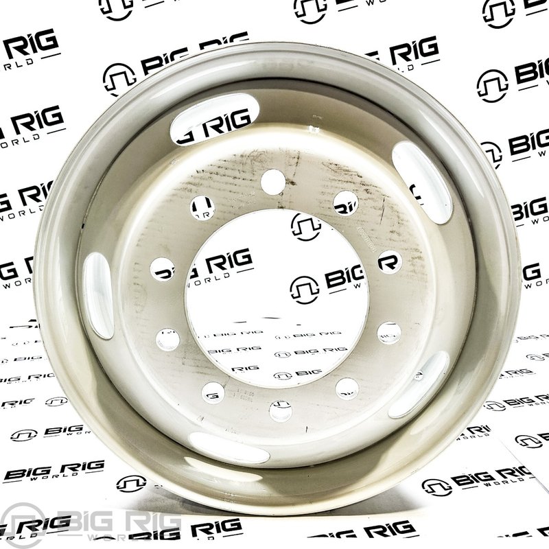 Steel Wheel, 22.5 x 9.00, Flat Face, White 29039PKWHT21 - Accuride
