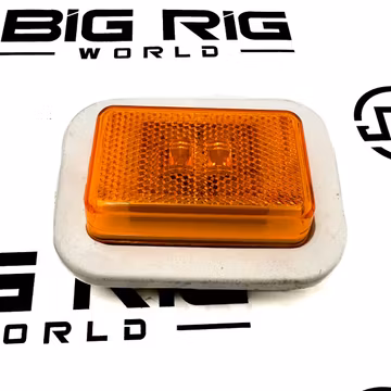 14 Series Rectangle LED 2-Diode Amber Lens with Black PC Grommet Reflex Clearance/Marker Kit 1451A - Truck Lite