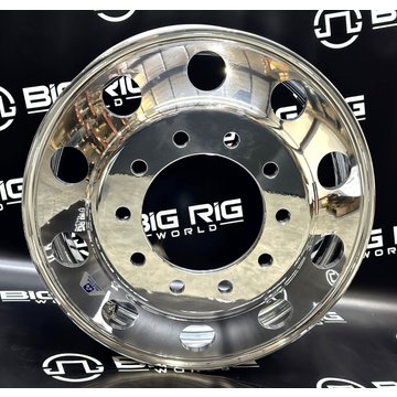 24.5 x 8.25 Alcoa Aluminum Wheel - Mirror Polish Outside Only 98U631 - Alcoa