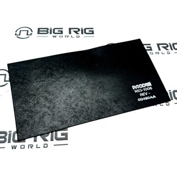 Pad, Battery Box (316mm x 170mm), Black, Rubber N63-1006 - Kenworth