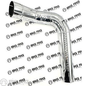 Pipe - Exhaust Mbend 5 inch Chrome M66-3208R-C - Kenworth