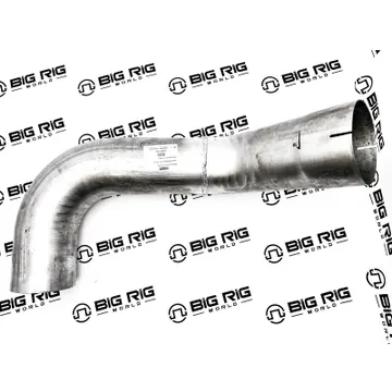 Multi-Bend Exhaust Pipe Aluminized Steel 5in OD/ID Left Side M66-1216 - Paccar