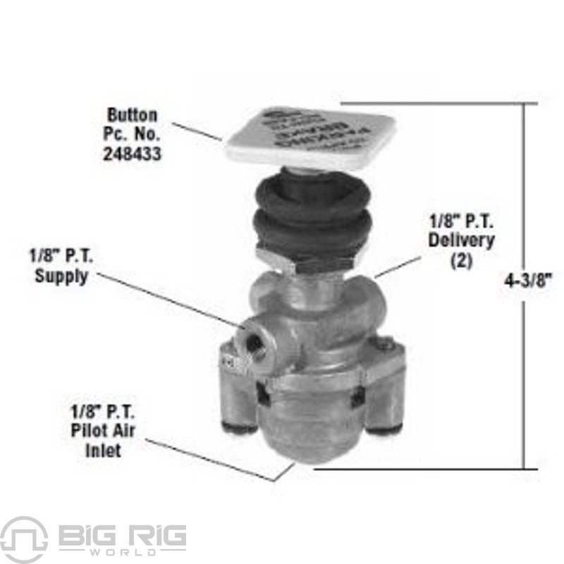 PP-5 Control Valve (With Pilot Air Release) 284744 - Bendix